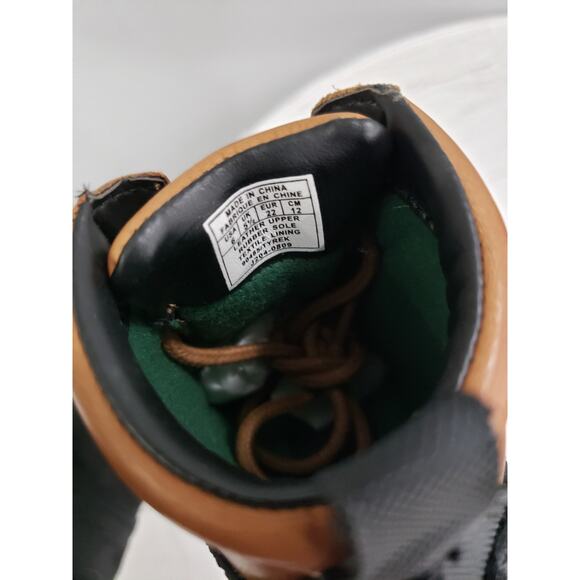 NEW Baby 4 POLO RALPH LAUREN COMBAT BOOTS TYREK BRANDY BROWN BLACK Infant - Picture 5 of 8